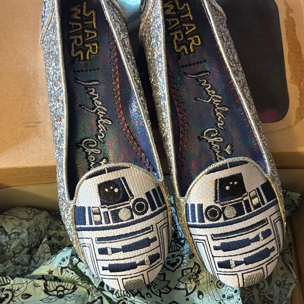 Irregular Choice Star Wars R2-D2 Glitter Loafers